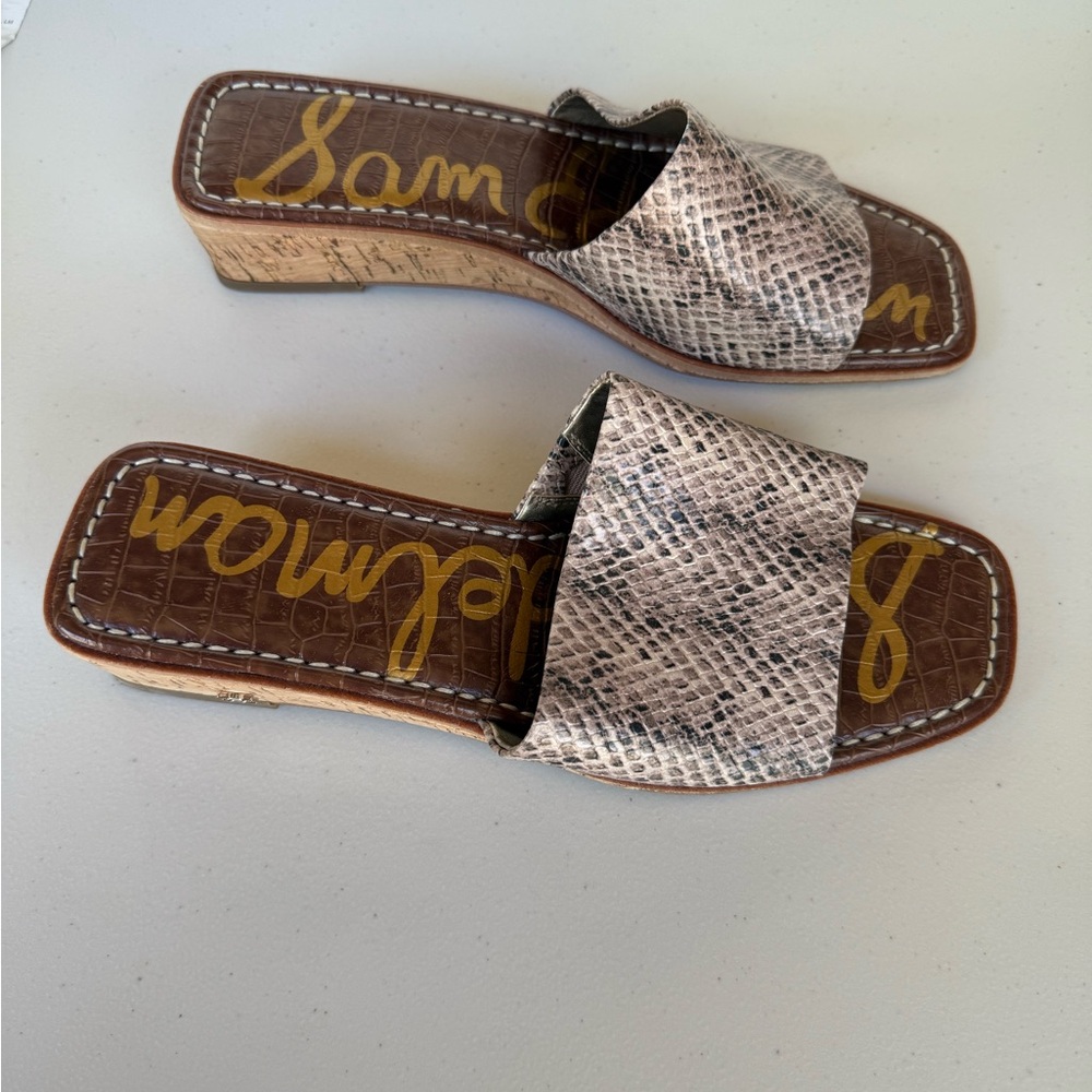 Sam Edelman Gray and Brown Sandal